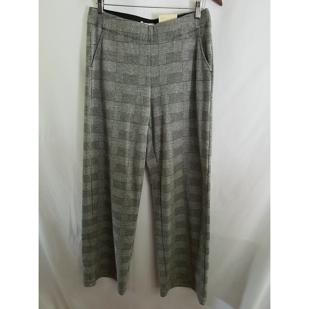 Max Studio Pants Women's Easy Leg Legging Stretch High Waist Houndstooth Size L